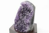 4.2" Amethyst Cluster With Wood Base - Uruguay - #199987-2